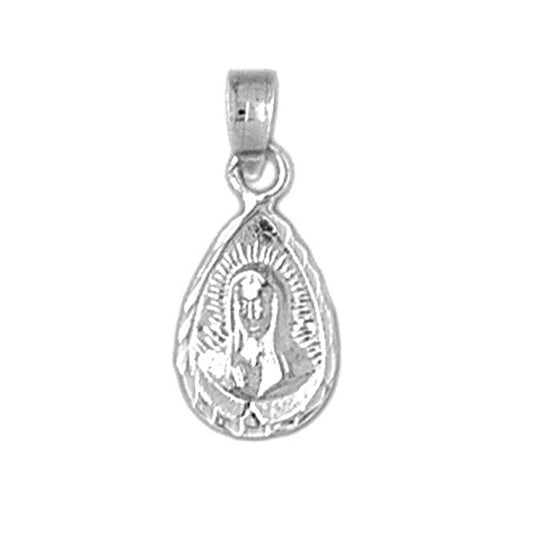 Sterling Silver Our Lady Guadalupe Pendant