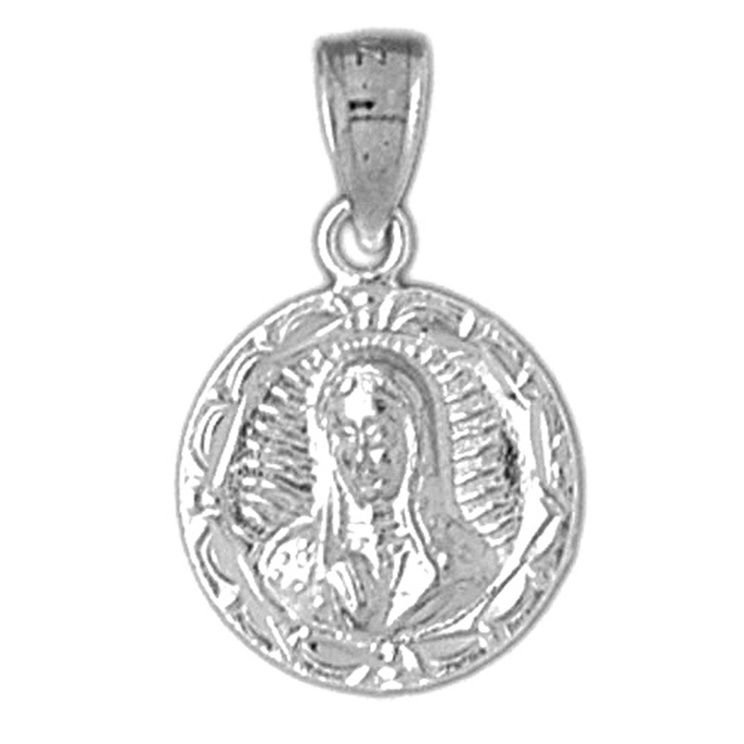 Sterling Silver Our Lady Guadalupe Pendant