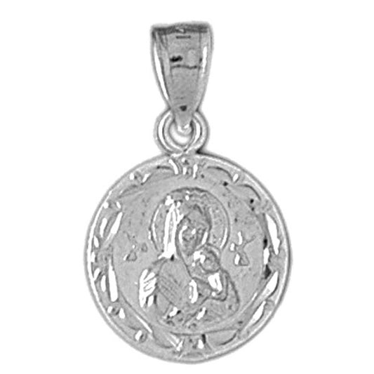 Sterling Silver Our Lady Guadalupe Pendant