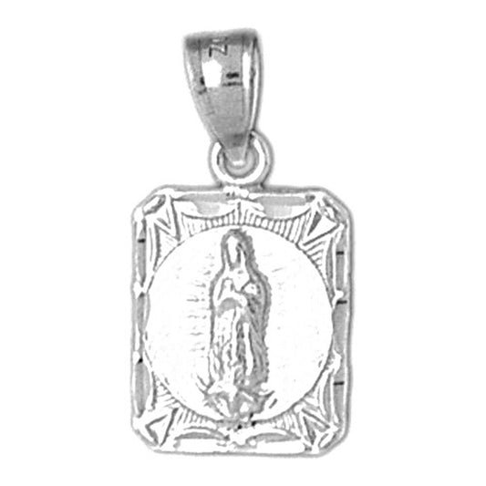 Sterling Silver Our Lady Guadalupe Pendant