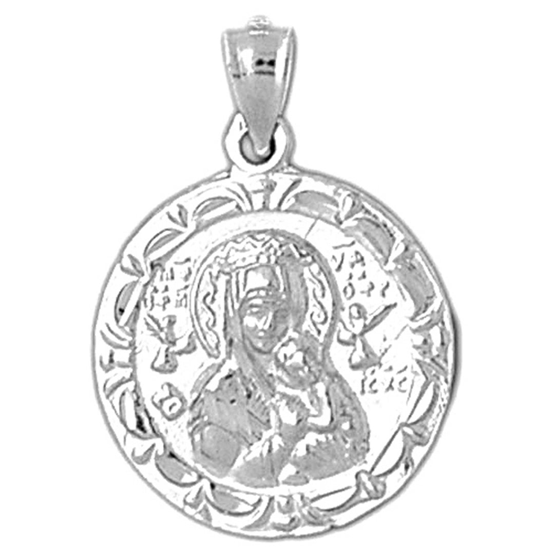Sterling Silver Our Lady Guadalupe Pendant
