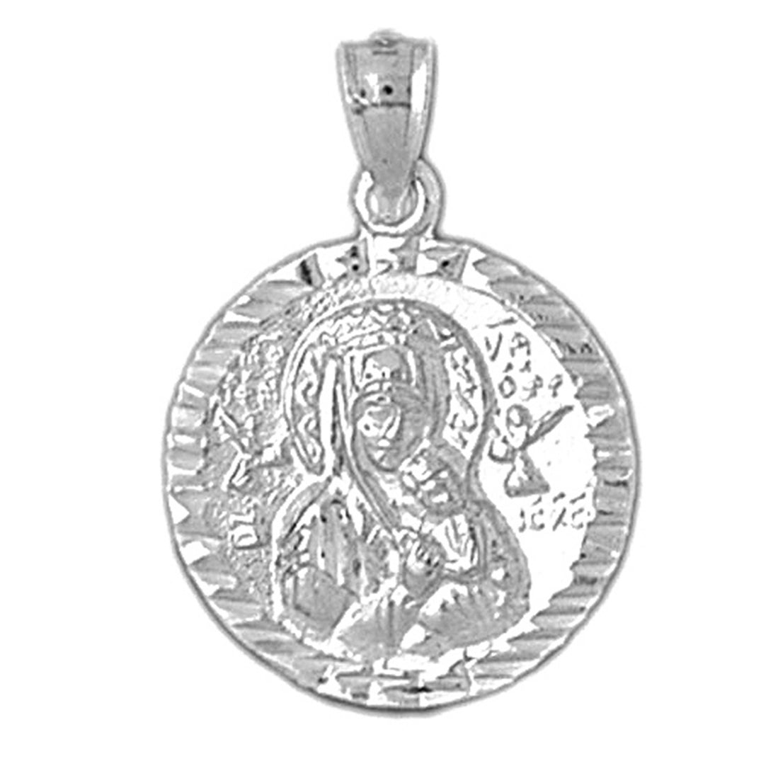 Sterling Silver Our Lady Guadalupe Pendant