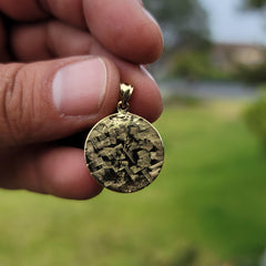 Sterling Silver St. Michael Pendant (Rhodium or Yellow Gold-plated)