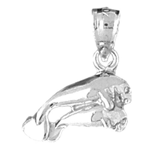 Sterling Silver Manatee Pendant