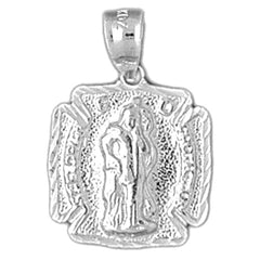 Sterling Silver St. Florian Pendant