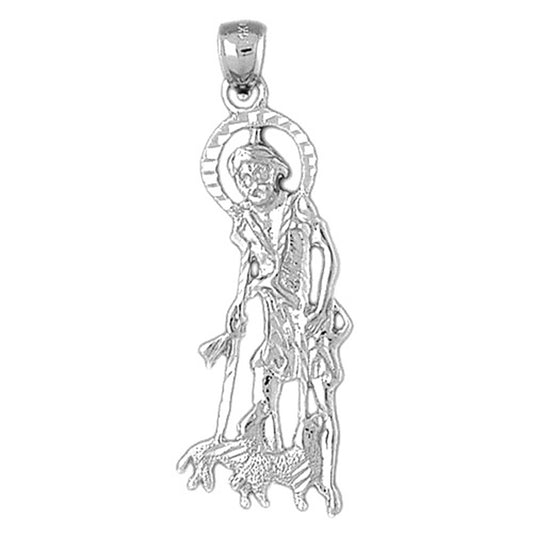 Sterling Silver St. Lazarus Pendant