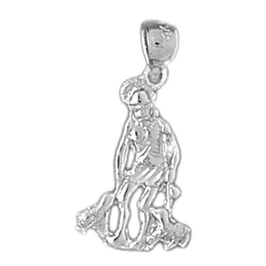 Sterling Silver St. Lazarus Pendant