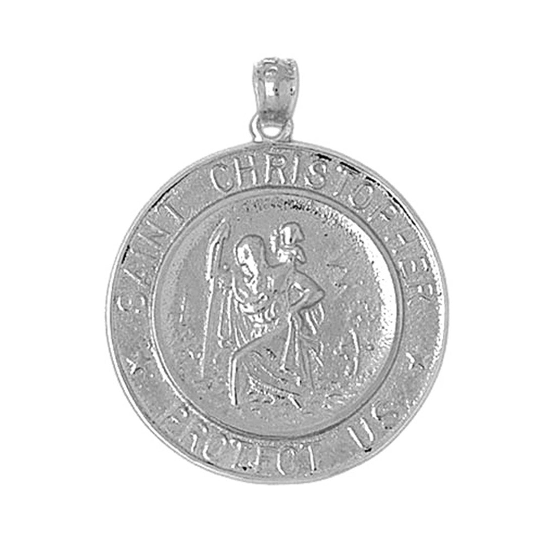 Sterling Silver St. Christopher Pendant