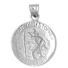 Sterling Silver St. Christopher Pendant