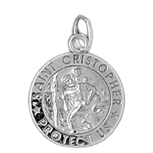 Sterling Silver St. Christopher Pendant