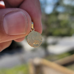 Sterling Silver St. Christopher Pendant (Rhodium or Yellow Gold-plated)