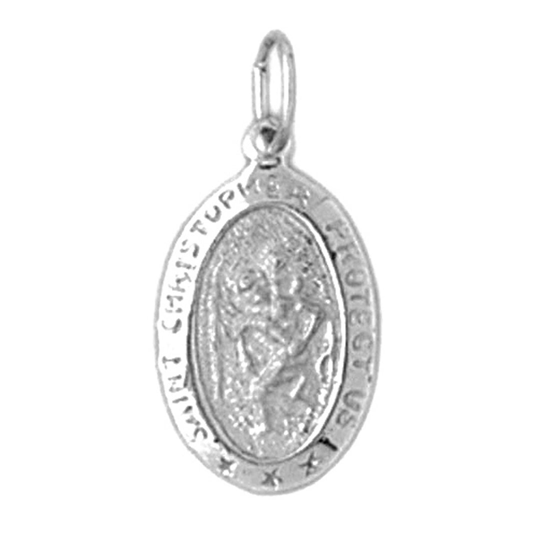 Sterling Silver St. Christopher Pendant