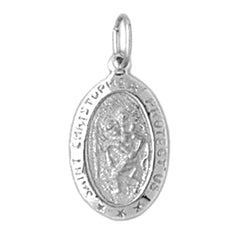Sterling Silver St. Christopher Pendant