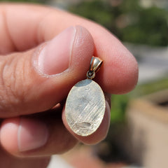 Sterling Silver St. Christopher Pendant (Rhodium or Yellow Gold-plated)