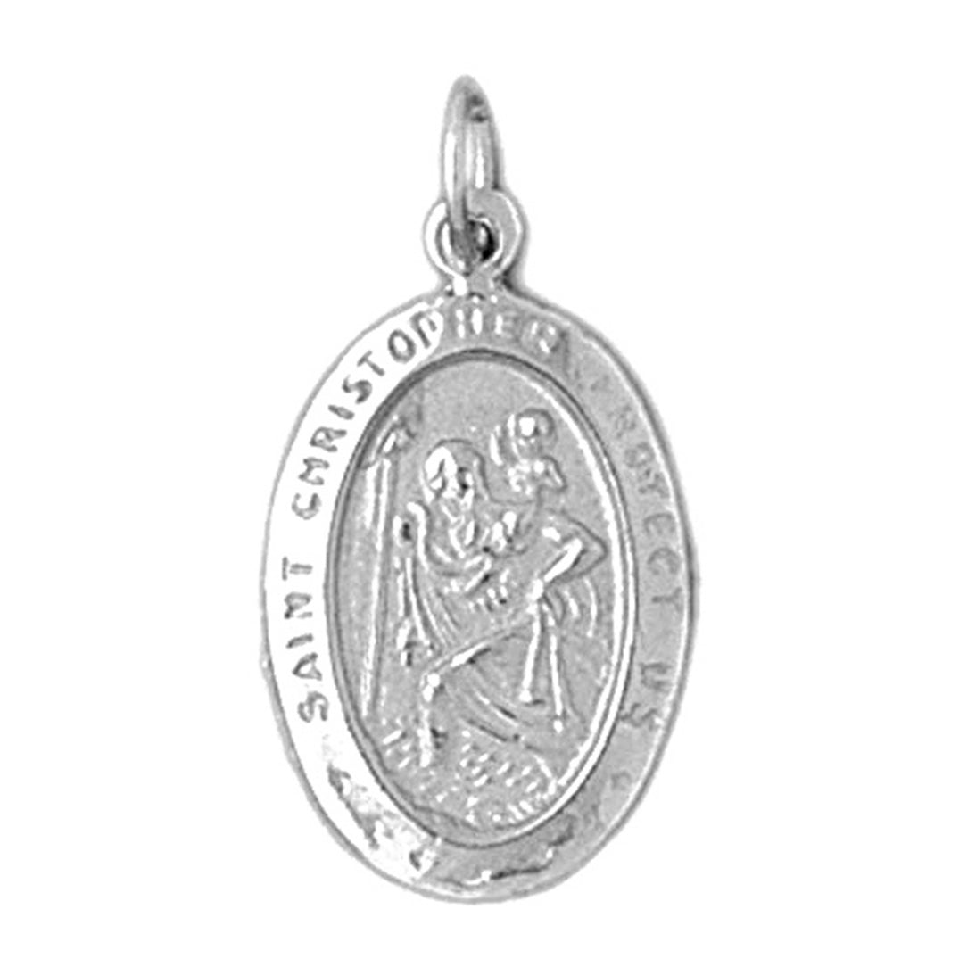 Sterling Silver St. Christopher Pendant