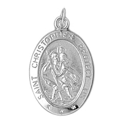 Sterling Silver St. Christopher Pendant