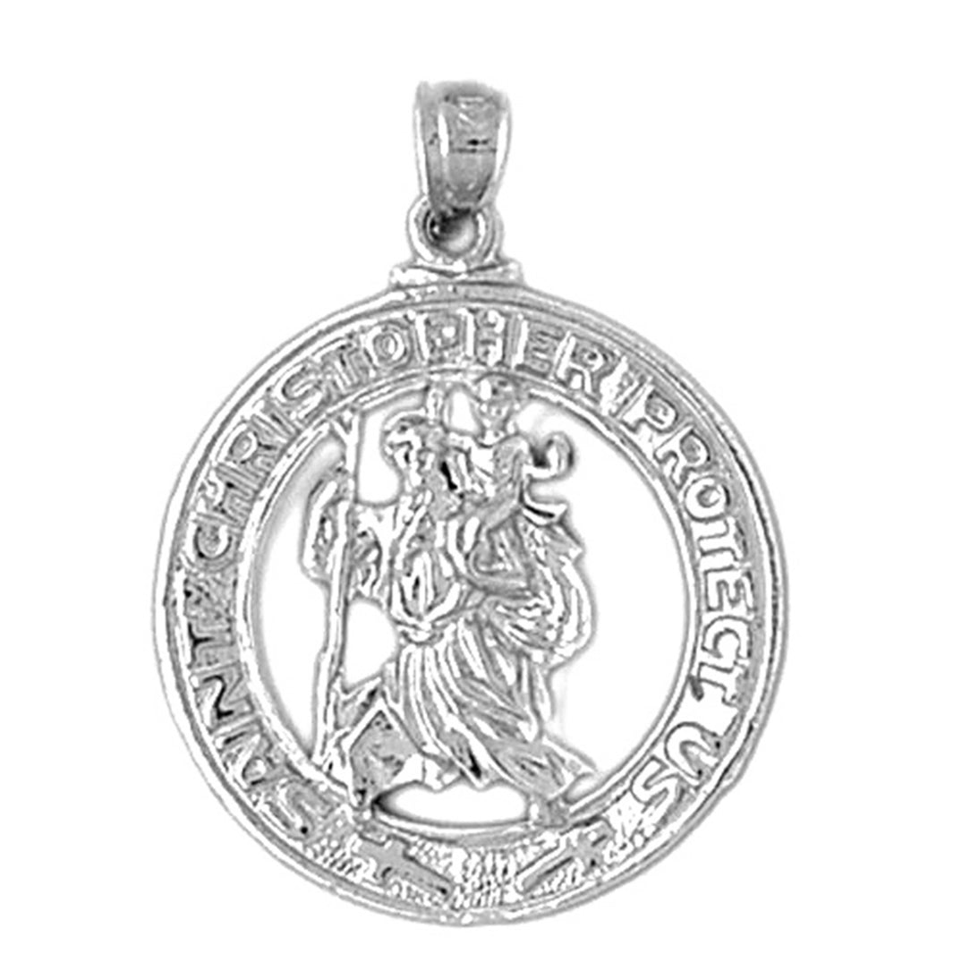 Sterling Silver St. Christopher Pendant