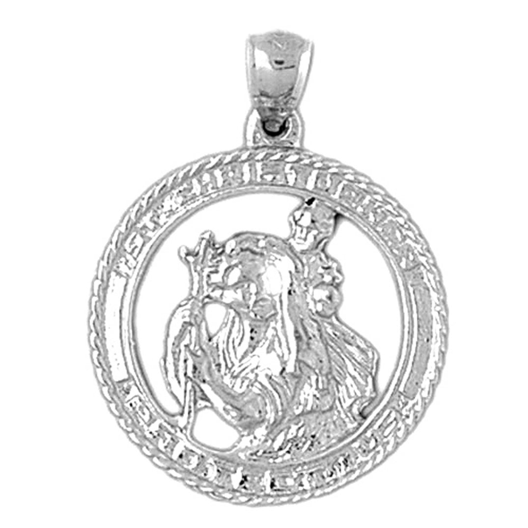 Sterling Silver St. Christopher Pendant
