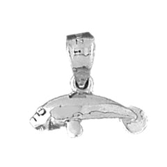 Sterling Silver Manatee Pendant