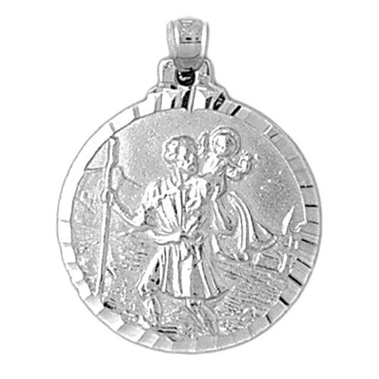 Sterling Silver St. Christopher Pendant