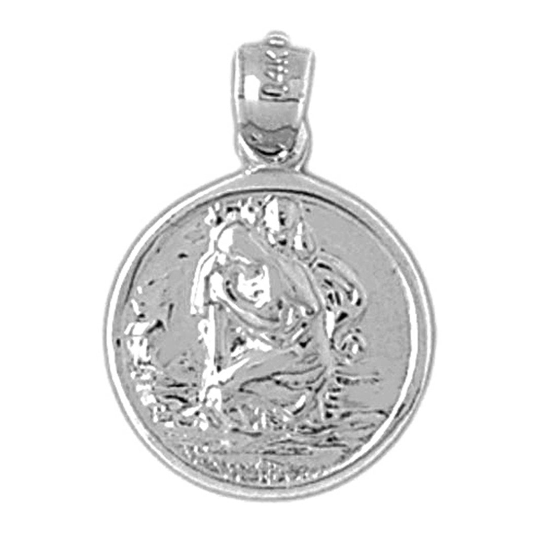 Sterling Silver St. Christopher Pendant