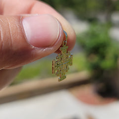 Sterling Silver Cross Pendant (Rhodium or Yellow Gold-plated)