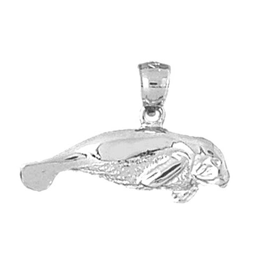 Sterling Silver Manatee Pendant