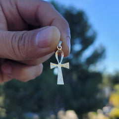 14K or 18K Gold Ankh Cross Pendant