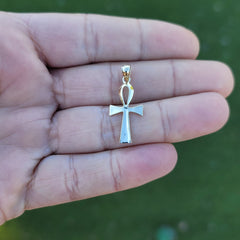 14K or 18K Gold Ankh Cross Pendant