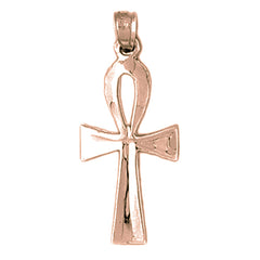 14K or 18K Gold Ankh Cross Pendant