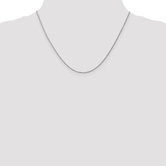 Cadena tipo cable de oro blanco de 14 quilates de 0,95 mm