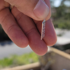 Sterling Silver Ten Commandments Pendant (Rhodium or Yellow Gold-plated)