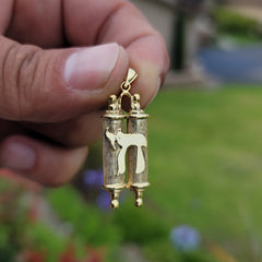 Sterling Silber Scroll Anhänger (Rhodium oder Gelbgold plattiert)