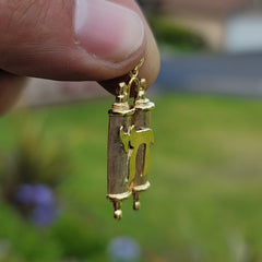 Sterling Silber Scroll Anhänger (Rhodium oder Gelbgold plattiert)