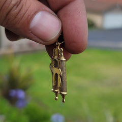 Sterling Silber Scroll Anhänger (Rhodium oder Gelbgold plattiert)