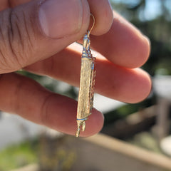 Sterling Silver Scroll Pendant (Rhodium or Yellow Gold-plated)