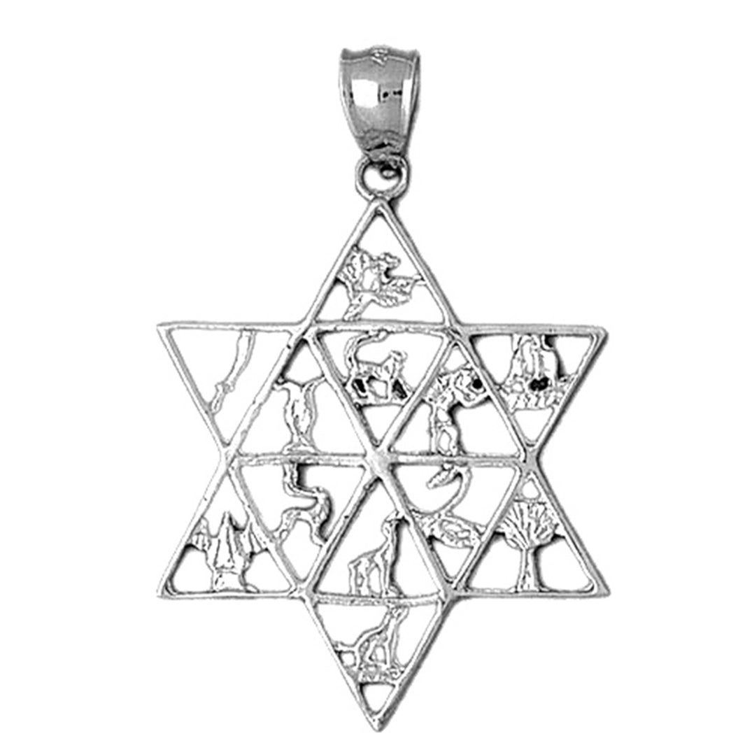 Sterling Silver Star Of David Pendant
