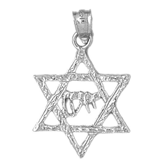Sterling Silver Star Of David Pendant