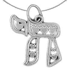 Colgante de estrella de David de plata de ley (bañado en rodio o oro amarillo)