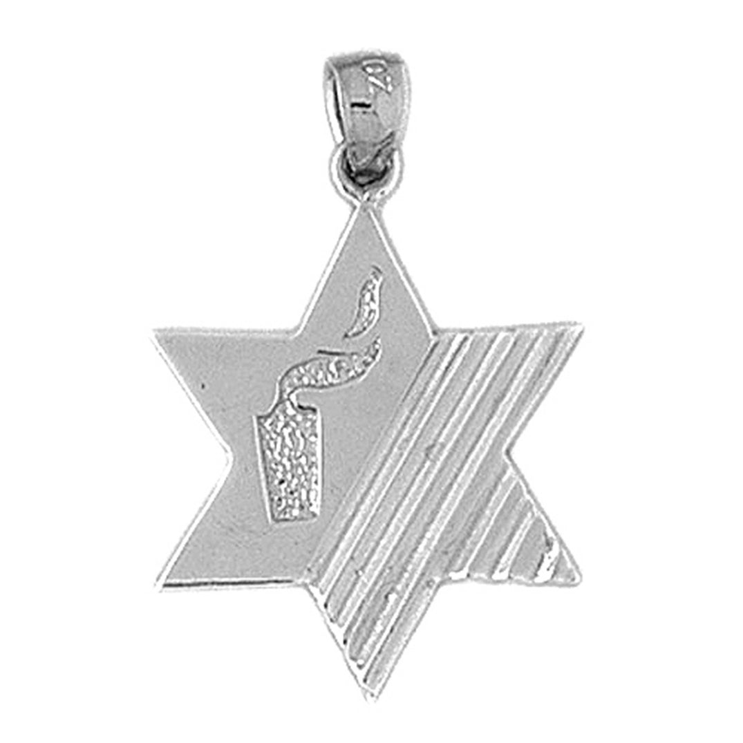 Sterling Silver Star Of David Pendant