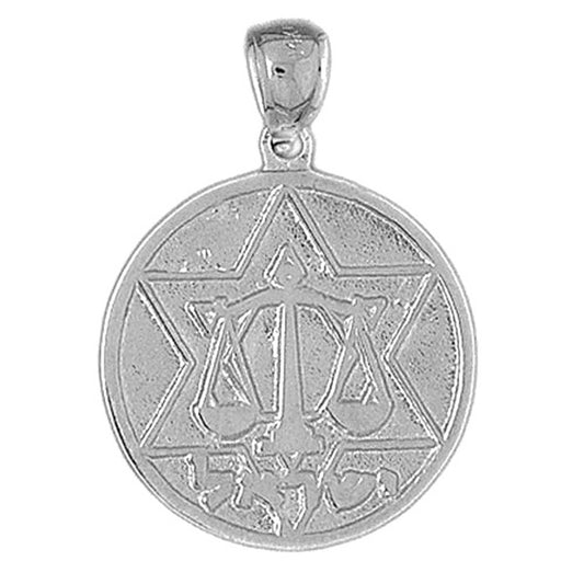 Sterling Silver Star Of David Pendant