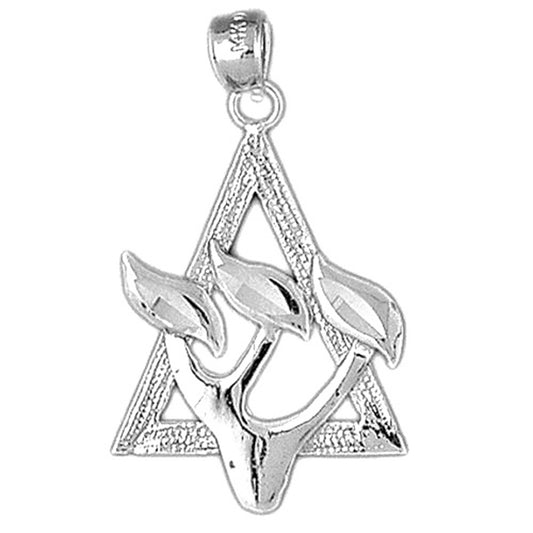 Sterling Silver Star Of David Pendant