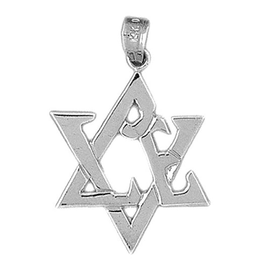Sterling Silver Star Of David Pendant