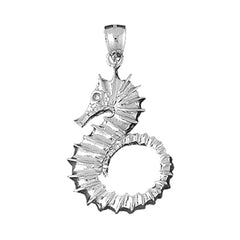 Sterling Silver Seahorse Pendant