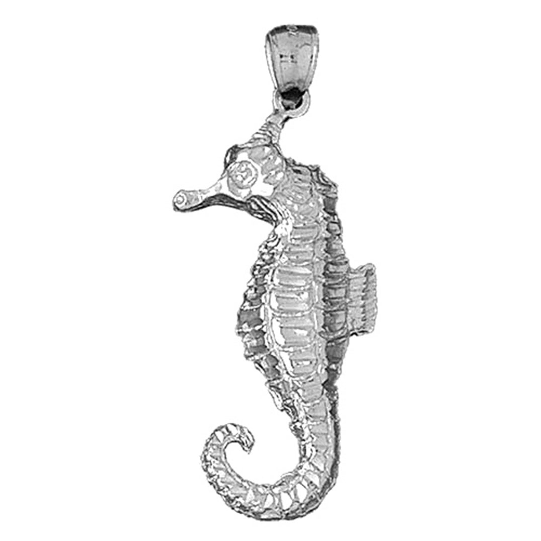 Sterling Silver Seahorse Pendant