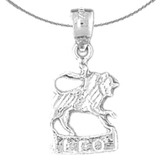 14K or 18K Gold Zodiac - Leo Pendant