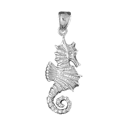 Sterling Silver Seahorse Pendant
