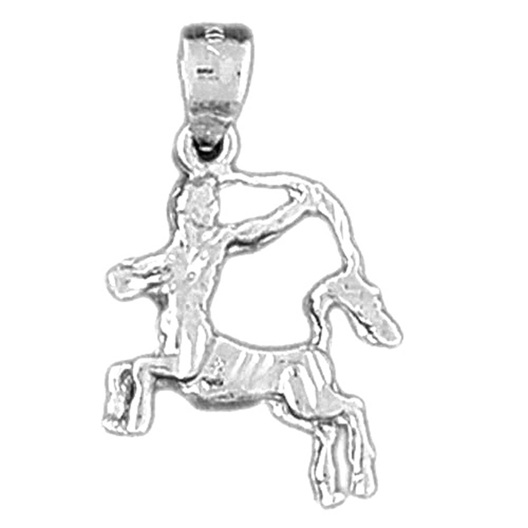 Sterling Silver Sagittarius Zodiac Sign Pendant