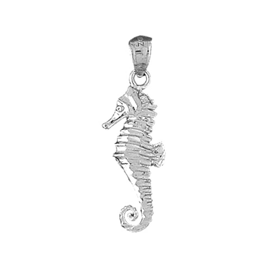 Sterling Silver Seahorse Pendant