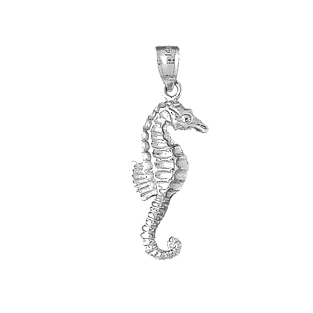 Sterling Silver Seahorse Pendant